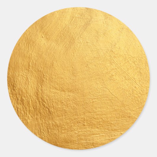 グロマウルの偽ゴールドブランクテンプレート エレガントでおしゃれなクラス ラウンドシール (正面)