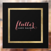 グロマティック ブラック ピンク ゴールド サロン、ブティック ウィンドウサイン (シート2)