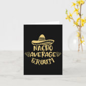 グロムおもしろいスマン花嫁Nacho平均新郎 カード (黄色い花)