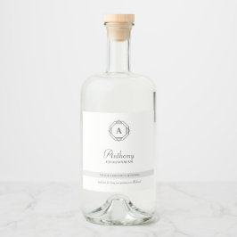 グロムエレガントスマン・モノグラム リキュールボトルラベル