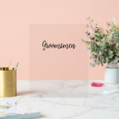 グロムシンプルメン結婚ズブラックタイポグラフィ文字 アクリルサイン (ウェディング)