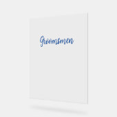 グロムシンプルメン結婚ズブルータイポグラフィ文字 アクリルサイン (傾斜)