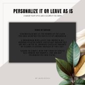 グロムスおもしろいマン提案マンカードブラックオンブラック コーリングカード