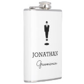 グロムスパーソナライズされたマンギフトウェディングパーティカスタムー フラスク (右)