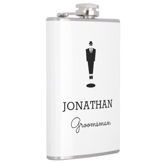グロムスパーソナライズされたマンギフトウェディングパーティカスタムー フラスク (右)
