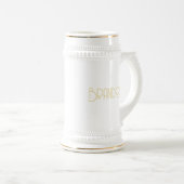 グロムスパーソナライズされたマンギフト22oz金ゴールドビアスタイン ビールジョッキ (正面右)