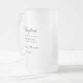 グロムスマパーソナライズされたン フロストグラスビールジョッキ (正面左)