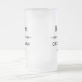 グロムスマンのパーソナライズされた好意 フロストグラスビールジョッキ (中央)