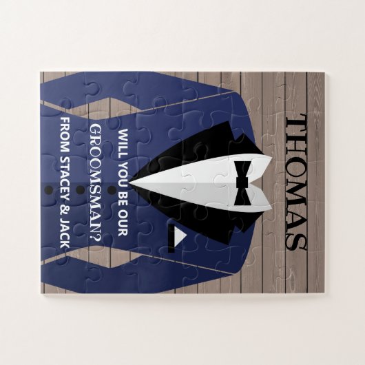 グロムスマンの提案あなたは私たちのgroomsmenになる？ ジグソーパズル (横)