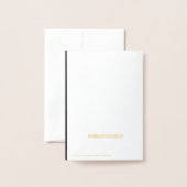 グロムスマンまたは花婿介添人提案招待状金ゴールド 箔カード (裏面封筒付き)