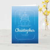 グロムスマンウェディングパ航海のーティークルーズ船 カード (黄色い花)