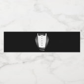 グロムスマンチームグルームブラックtuxedoバチュラーパーティ ペットボトルラベル (シングルラベル)
