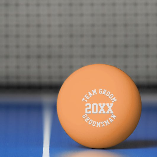 グロムスマンチームグルーム結婚式の引き出物ピンポンボール 卓球ボール (ネット)