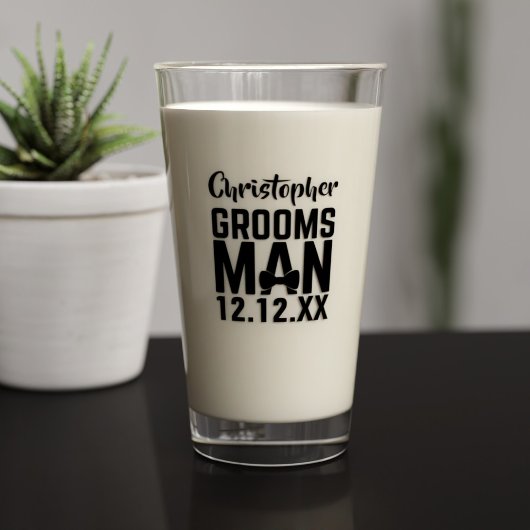 グロムスマンネーム結婚式の引き出物ビアグラス タンブラーグラス