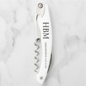 グロムスマンパーソナライズされたウェイターコルク栓抜 ソムリエナイフ (正面)