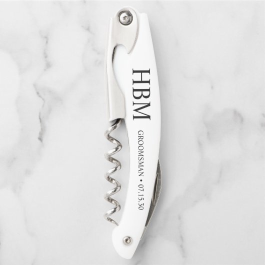 グロムスマンパーソナライズされたウェイターコルク栓抜 ソムリエナイフ (正面)