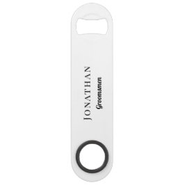 グロムスマンパーソナライズされたギフト黒モノグラム結婚ズ スピード栓抜き