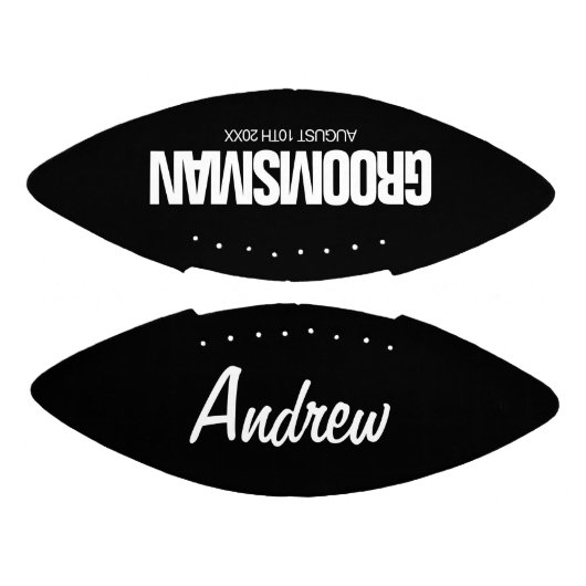 グロムスマンパーソナライズされたミニサッカー結婚式の引き出物 アメリカンフットボール (パネル)