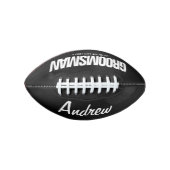 グロムスマンパーソナライズされたミニサッカー結婚式の引き出物 アメリカンフットボール (正面)