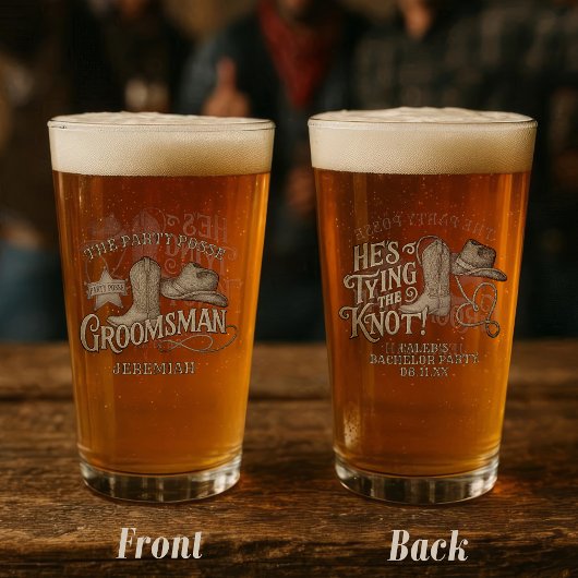 グロムスマンパーティーポーズカウボーイバチュラーパーティ タンブラーグラス