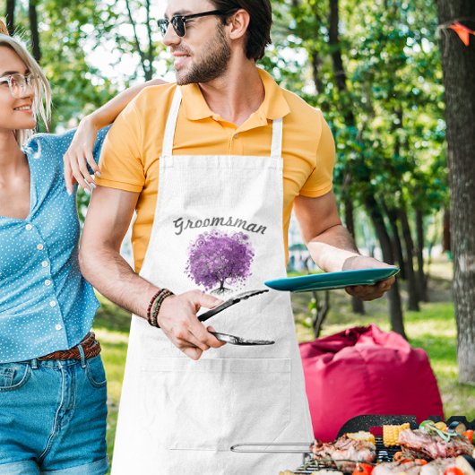 グロムスマンパープルハートリーフツ結婚リー スタンダードエプロン