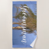 グロムスマンパームツリーズビーチタオル ビーチタオル (正面)