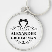 グロムスマンブラックタイプレミアムラウンド キーホルダー (正面)