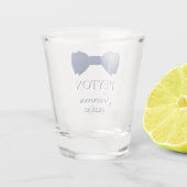 グロムスマンブルーボウタイ ショットグラス (裏面)