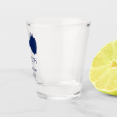 グロムスマンブルーボウタイ ショットグラス (右)