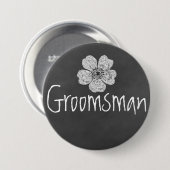 グロムスマンワイルドホワイトローゼズシャルボード 缶バッジ (正面&裏面)