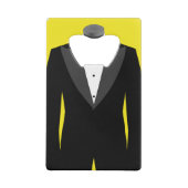 グロムスマン口ひげ&スーツのカードボトルオープナー クレジットカード栓抜き (裏面)