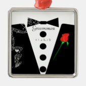 グロムスマン結婚のクリスマスの飾り メタルオーナメント (正面)