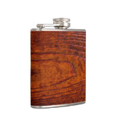 グロムスマン花婿介添人ウェディングパーティーヴィンテージウッドグレイン フラスク (右)