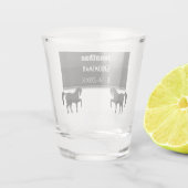 グロムスマン黒メタリックパーソナライズされた ショットグラス (裏面)