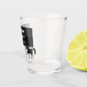 グロムスマン黒メタリックパーソナライズされた ショットグラス (右)