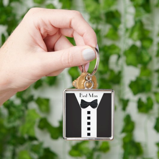 グロムスマン・タキシードエレガント🎩 きらきら光る キーホルダー (手)