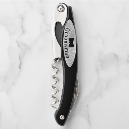 グロムスマン/花婿介添人ブライダルパーティギフトコルク ソムリエナイフ (正面)