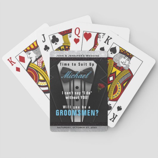 グロムスマンTuxedo招待状スートアップ トランプ (裏面)