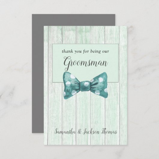 グロムス素朴マンサンキューカード サンキューカード (正面/裏面)