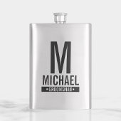 グロムパーソナライズされたスマンのモノグラムと名前 フラスク