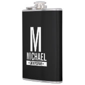 グロムパーソナライズされたスマンのモノグラムと名前 フラスク (左)