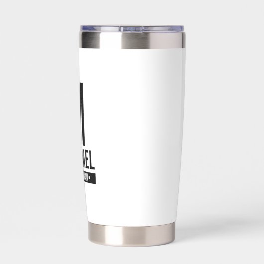 グロムパーソナライズされたスマンのモノグラムと名前 保温保冷タンブラー (背面)