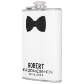グロムメンズウェディングパーティー名前をカスタムする フラスク (左)