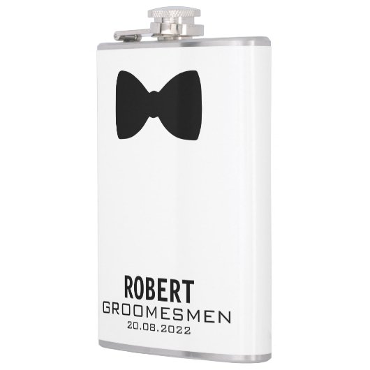 グロムメンズウェディングパーティー名前をカスタムする フラスク (左)