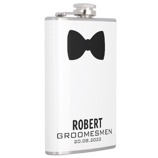 グロムメンズウェディングパーティー名前をカスタムする フラスク (右)