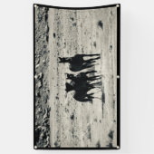 グロメットが付いているユタの旗の野生の馬 横断幕 (縦)