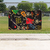 グロメットが付いているDIA DE LOS MUERTOSの旗 横断幕 (インサイチュ)