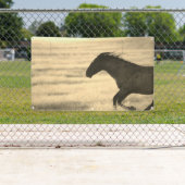 グロメット付きユタバナーの野生馬 横断幕 (インサイチュ)