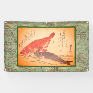 グロメット付き魚のバナー 横断幕