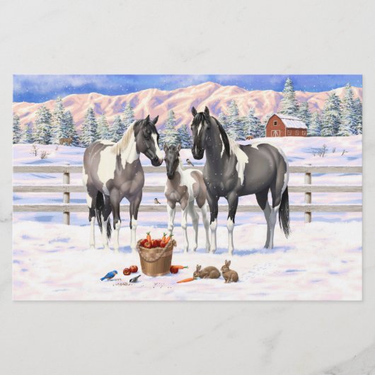 グロラピントグレ絵を描イーホースオンザウィンターファーム (正面)